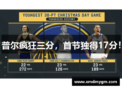普尔疯狂三分，首节独得17分！